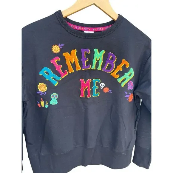 Disney Coco Remember Me Women’s Black Sweatshirt XS Miguel Dante - Picture 5 of 7